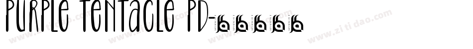 Purple Tentacle PD字体转换